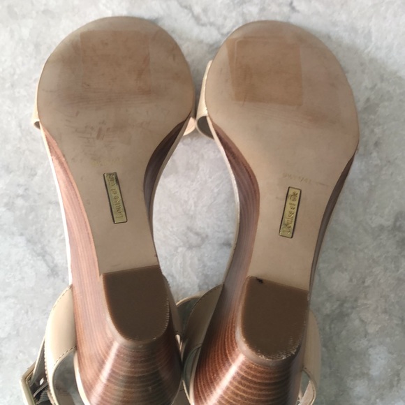 Louise et Cie Punya Nude Patent Wedge 9.5N - Picture 3 of 6